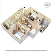1 Bed 1 Bath 920 SqFt (840 Net) 1722 floor plan